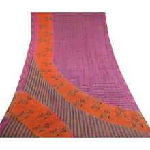 Load image into Gallery viewer, Sanskriti Vintage Pink Printed Sarees Pure Georgette Silk Sari 5yd Craft Fabric
