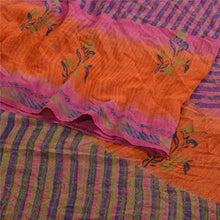 Load image into Gallery viewer, Sanskriti Vintage Pink Printed Sarees Pure Georgette Silk Sari 5yd Craft Fabric
