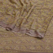 Load image into Gallery viewer, Sanskriti Vintage Purple Indian Sarees Chiffon Printed Sari Soft Craft Fabric
