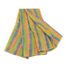 Load image into Gallery viewer, Sanskriti Vintage Multicolor Sarees Pure Chiffon Silk Printed Sari Craft Fabric
