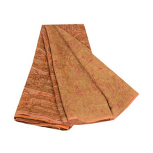 Load image into Gallery viewer, Sanskriti Vintage Sarees Multi Pure Chiffon Silk Printed Sari 5yd Craft Fabric
