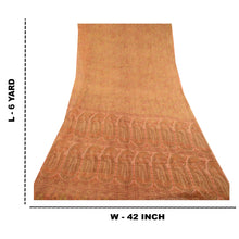 Load image into Gallery viewer, Sanskriti Vintage Sarees Multi Pure Chiffon Silk Printed Sari 5yd Craft Fabric
