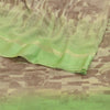 Sanskriti Vintage Sarees Brown Pure Georgette Silk Print Woven Sari Craft Sustainable Fabric