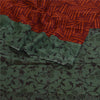 Sanskriti Vintage Sarees Orange Pure Georgette Silk Printed Sari Craft Sustainable Fabric