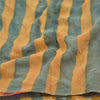 Sanskriti Vintage Sarees Gray Pure Georgette Silk Printed Sari 5yd Craft Sustainable Fabric