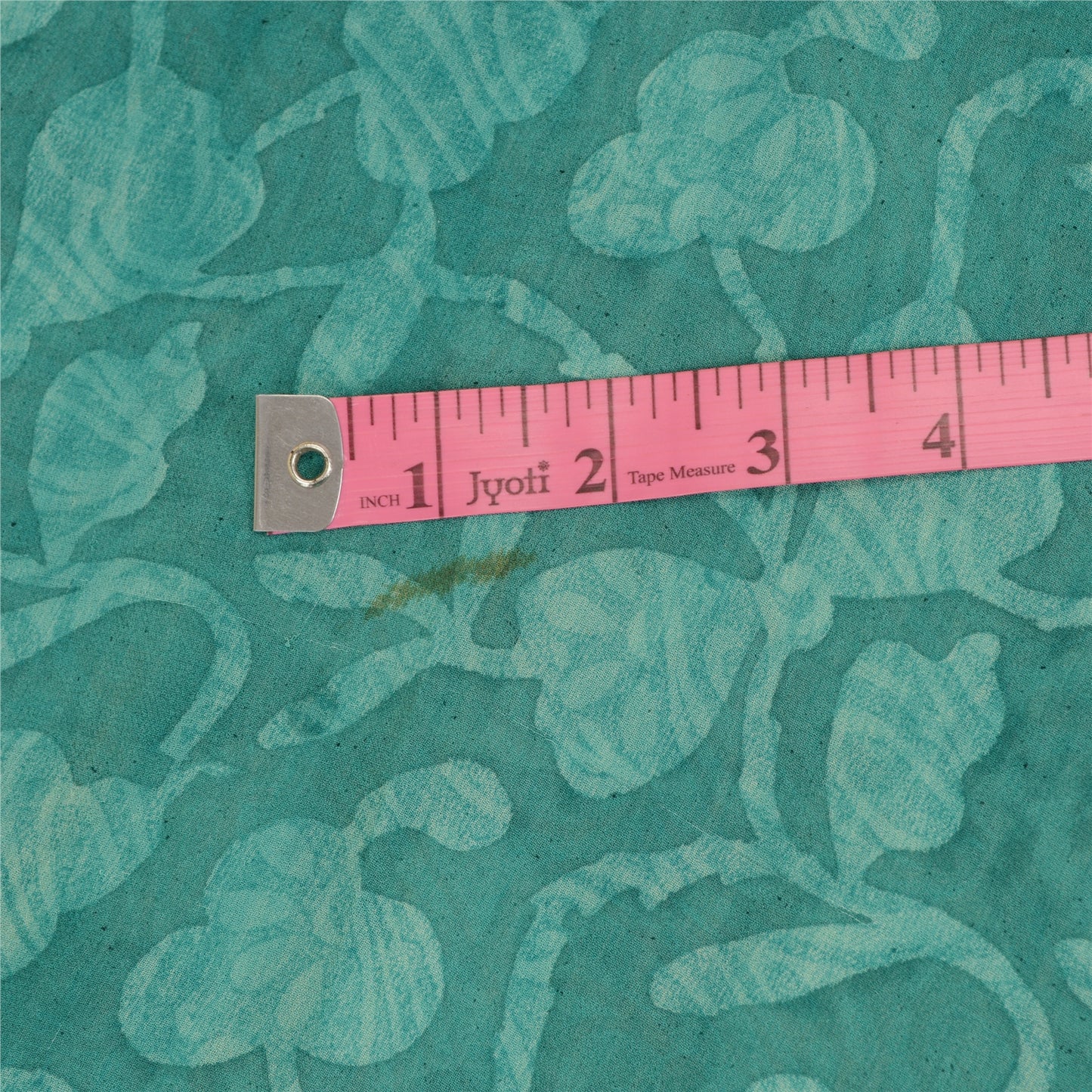 Sanskriti Vintage Sarees Green Pure Geogette Silk Printed Sari 5yd Craft Sustainable Fabric