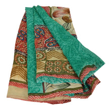Load image into Gallery viewer, Sanskriti Vintage Printed Georgette Blend Saree Multi Color Sari Craft Fabric
