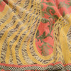 Sanskriti Vintage Indian Sarees Pure Georgette Silk Printed Sari Craft Sustainable Fabric