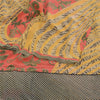 Sanskriti Vintage Indian Sarees Pure Georgette Silk Printed Sari Craft Sustainable Fabric