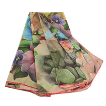 Load image into Gallery viewer, Sanskriti Vintage Sarees Multi Digital Printed Georgette Sari Decor Craft Fabric

