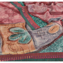 Load image into Gallery viewer, Sanskriti Vintage Printed Georgette Blend Saree Multi Color Sari Craft Fabric
