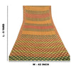 Sanskriti Vintage Sarees Multi Woven Print Pure Georgette Silk Sari Craft Sustainable Fabric