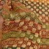 Sanskriti Vintage Sarees Multi Woven Print Pure Georgette Silk Sari Craft Sustainable Fabric
