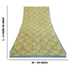 Sanskriti Vintage Sarees Indian Green Blend Georgette Printed Sari Craft Sustainable Fabric