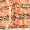 Sanskriti Vintage Sarees Indian Peach Blend Georgette Printed Sari Craft Sustainable Fabric