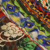 Sanskriti vintage sarier fra Indien multi-blend georgette-trykt sari i bæredygtigt stof