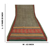 Sanskriti Vintage Green Sarees Pure Georgette Silk Printed Sari Craft Sustainable Fabric
