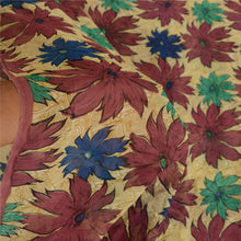 Load image into Gallery viewer, Sanskriti Vintage Saree  Multi Printed Pure Georgette Silk Sari 5yd Craft Fabric
