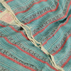 Sanskriti Vintage Saree Multi Pure Georgette Silk Printed Sari 5yd Craft Sustainable Fabric