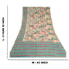 Sanskriti Vintage Saree Multi Pure Georgette Silk Printed Sari 5yd Craft Sustainable Fabric