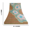 Sanskriti Vintage Sarees Multi Pure Georgette Silk Printed Sari 5yd Craft Sustainable Fabric