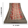 Sanskriti Vintage Sarees Multi Pure Georgette Silk Printed Sari 5yd Craft Sustainable Fabric