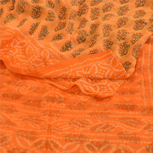 Load image into Gallery viewer, Sanskriti Vintage Sarees Pure Georgette Silk Bandhani Print Sparkle Sari Fabric
