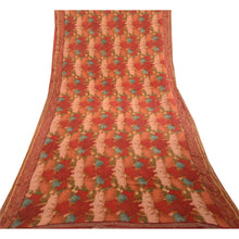 Load image into Gallery viewer, Sanskriti Vintage Sarees Multi Pure Georgette Silk Printed Sari 5yd Craft Fabric
