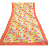 Sanskriti Vintage Sarees Indian Blend Georgette Printed Sari 5yd Craft Sustainable Fabric