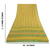 Sanskriti Vintage Mustard Sarees Pure Georgette Silk Printed Sari Craft Sustainable Fabric
