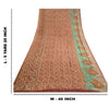 Sanskriti Vintage Dark Red Sarees Pure Georgette Silk Printed Sari Craft Sustainable Fabric