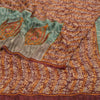 Sanskriti Vintage Dark Red Sarees Pure Georgette Silk Printed Sari Craft Sustainable Fabric