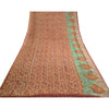 Sanskriti Vintage Dark Red Sarees Pure Georgette Silk Printed Sari Craft Sustainable Fabric