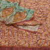 Sanskriti Vintage Dark Red Sarees Pure Georgette Silk Printed Sari Craft Sustainable Fabric
