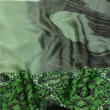 Load image into Gallery viewer, Sanskriti Vintage Sarees Green Digital Print Artificial Silk Sari Craft Fabric
