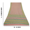 Sanskriti Vintage Sarees Pink Pure Georgette Silk Printed Sari Soft Craft Sustainable Fabric