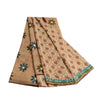 Sanskriti Vintage Sarees Broderet Tryk Ren Georgette Silke Sari Håndværk Bæredygtigt Stoff