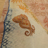 Sanskriti Vintage Sarees Cream Printed Pure Georgette Silk Sari 5yd Craft Sustainable Fabric