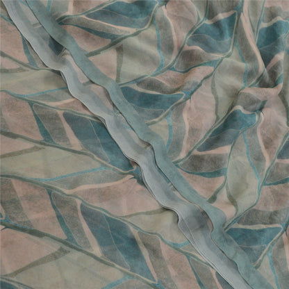 Sanskriti Vintage Sarees Multi From India Georgette Printed Sari Craft Sustainable Fabric