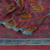 Sanskriti Vintage Sarees Indian Blue Pure Georgette Silk Print Sari Craft Sustainable Fabric
