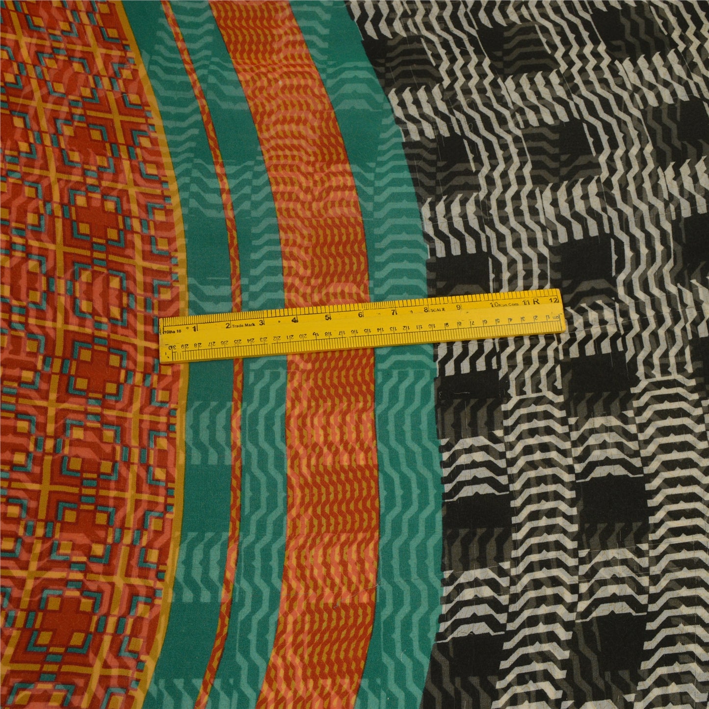 Sanskriti Vintage Sarees From India Black Georgette Printed Sari Craft Sustainable Fabric