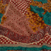 Sanskriti Vintage Sarees Red Pure Georgette Silk Printed Sari Soft Craft Sustainable Fabric