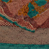 Sanskriti Vintage Sarees Red Pure Georgette Silk Printed Sari Soft Craft Sustainable Fabric