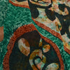 Sanskriti Vintage Sarees Indian Green Blend Georgette Printed Sari Craft Sustainable Fabric