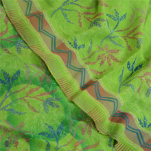 Load image into Gallery viewer, Sanskriti Vintage Green Sarees Pure Georgette Silk Printed Sari Craft Fabric
