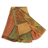 Sanskriti Vintage Indian Sarees Pure Georgette Silk Printed Sari Craft Sustainable Fabric