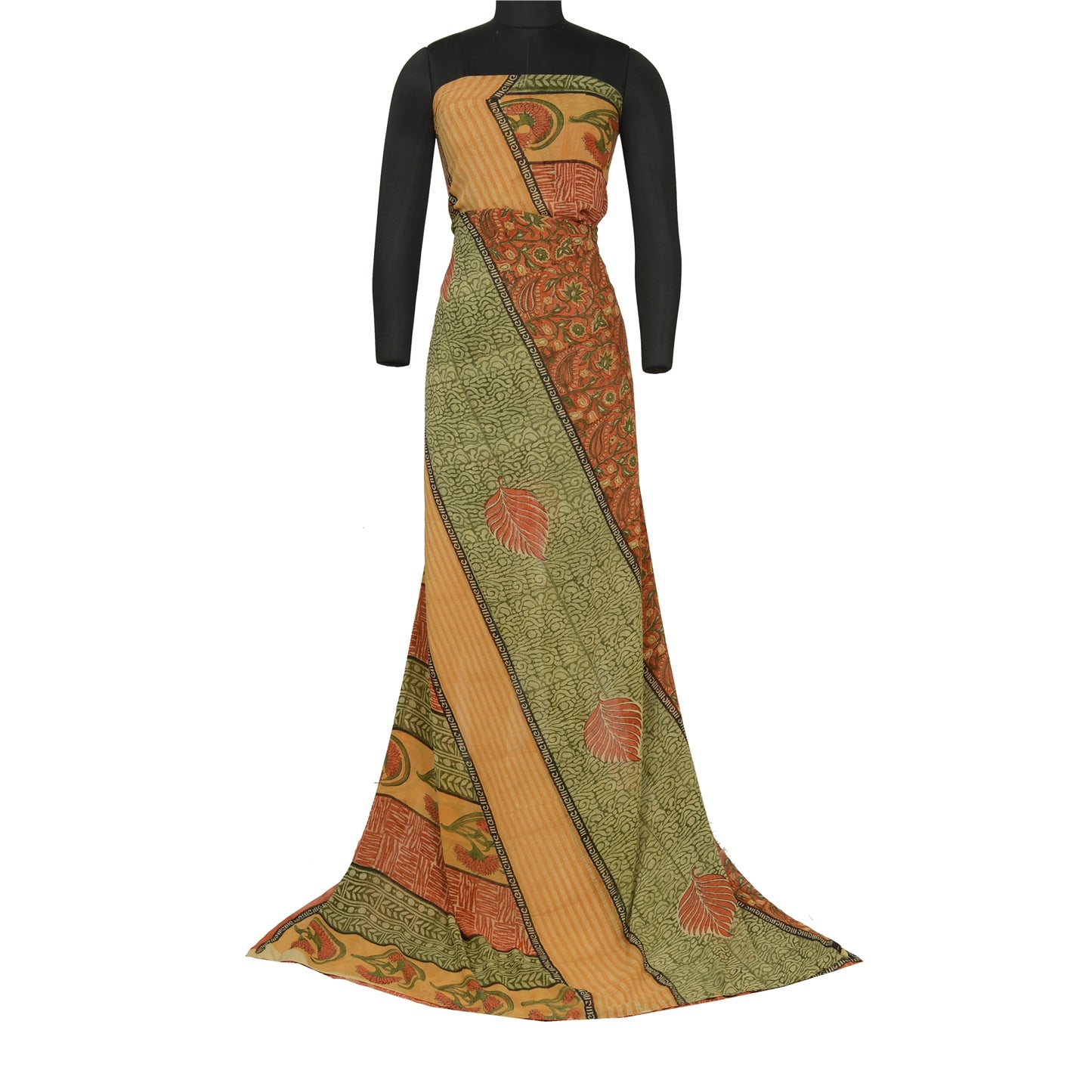 Sanskriti Vintage Indian Sarees Pure Georgette Silk Printed Sari Craft Sustainable Fabric