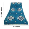 Sanskriti Vintage Sarees Blue Hand Beaded Pure Georgette Silk Sari Craft Sustainable Fabric