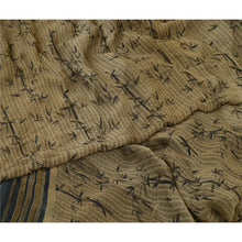 Load image into Gallery viewer, Sanskriti Vintage Sarees Shades of Green Pure Chiffon Silk Printed Sari Fabric
