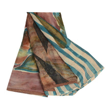 Load image into Gallery viewer, Sanskriti Vintage Sarees Pure Georgette Silk Printed Woven Sari 5yd Craft Fabric
